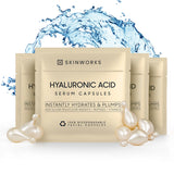 SKINWORKS Hyaluronic Acid Serum for Face, Anti Aging Serum for Fine Lines & Wrinkles, Hydrating Glow Serum, Face Moisturizer Plump & Repair Dry Skin, Unscented