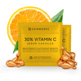 SKINWORKS ULTRA POTENT 30% Vitamin C Serum for Face, Vitamin E Ferulic Acid Facial Glow Serums for Brightening, Dark Spots, Anti-Wrinkle, Anti-Aging, Unscented (BIODEGRADABLE)